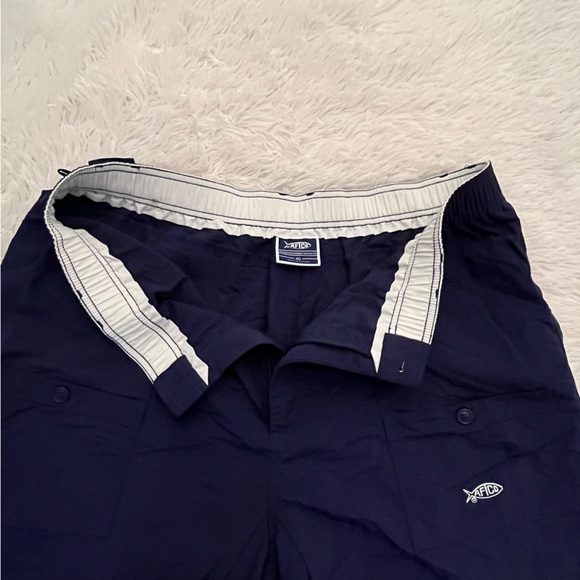 Aftco navy blue Original Fishing Shorts Size 40 (Pair 2) - Picture 8 of 15
